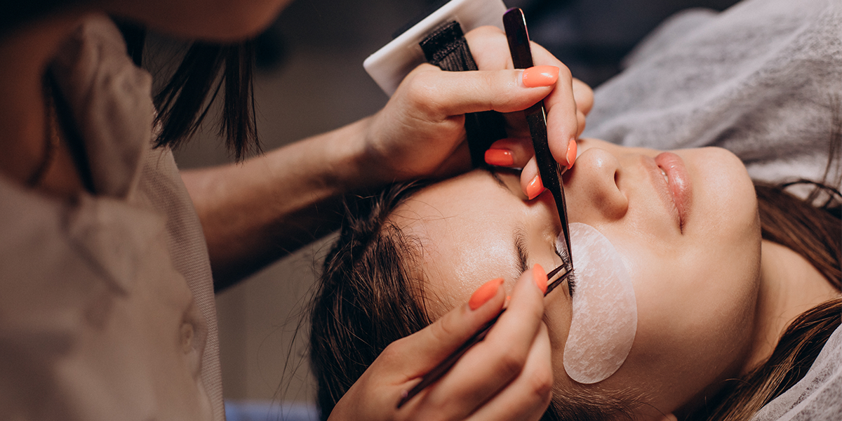 Eyelash extension service